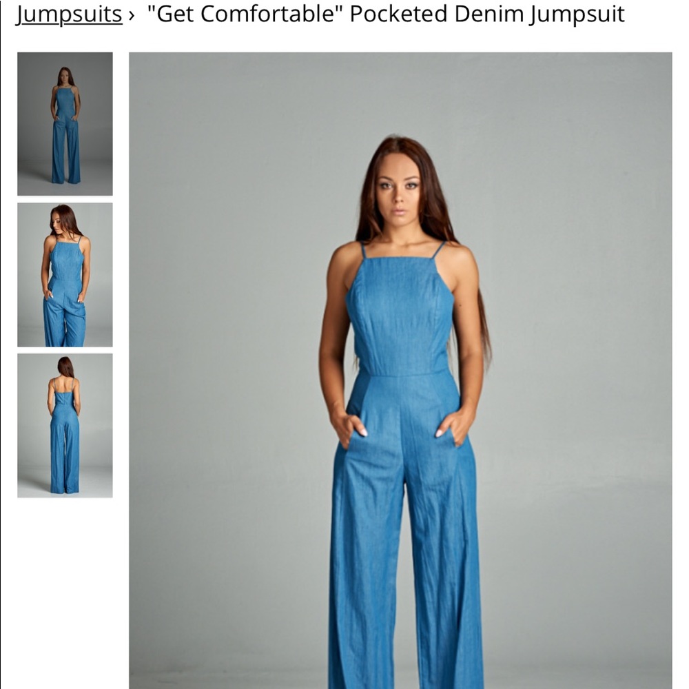 Rubber Ducky denim jumpsuit.